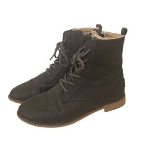 Toms Olive Ankle Boots